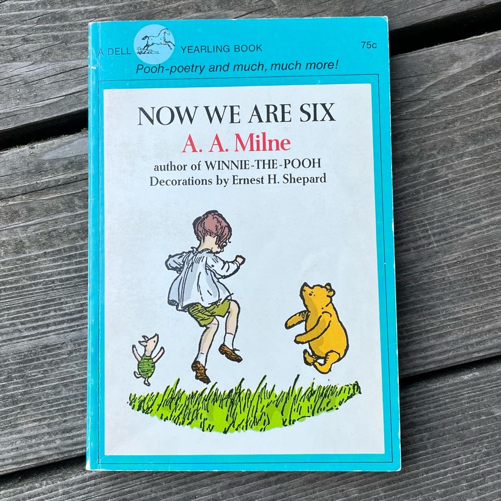 Now We Are Six Vintage 1971 Edition Paperback Book By A.A. Milne